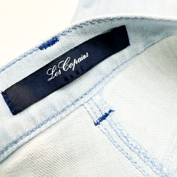 Le Copains Light Wash Seam Straight Leg Denim Jeans Size 44 - Picture 6 of 10